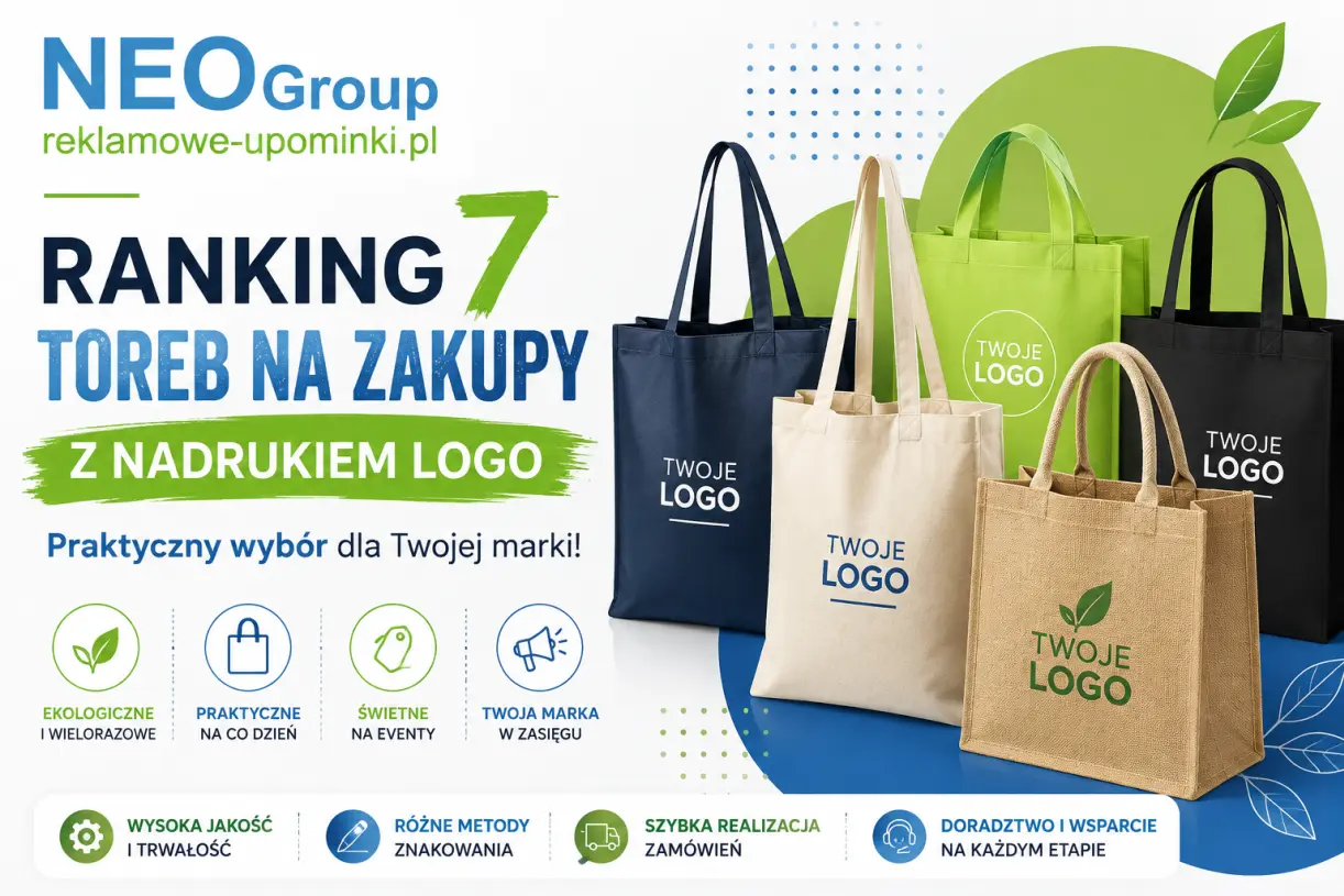 Ranking 7 toreb na zakupy z nadrukiem logo